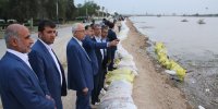 بازدید مدیران عالی بانک از مناطق سیل زده خوزستان