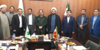 با حضور فرمانده سازمان بسیج ادارات مراسم تودیع و معارفه فرمانده بسیج پست بانک منطقه یک تهران برگزار شد