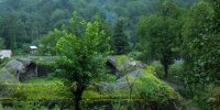 منظره چشم‌نواز کاروانسرای شکوفه سیاهکل گیلان+تصاویر