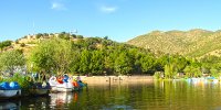 دریاچه‌ای با چشم‌انداز زیبا در غرب ایران