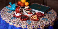 زیباترین تزیین سفره یلدا برای سال 98