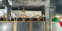 مرقد یک امامزاده در شیراز بعد از سرقت اموال در آتش سوخت