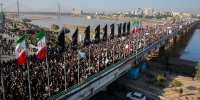 وداع باشکوه خوزستانی‌ها با شهید حاج‌قاسم سلیمانی