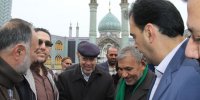 حضور استاندار اصفهان در حرم مطهر حضرت محمد هلال بن علی(ع)