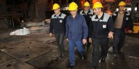 بازدید مدیر عامل شرکت از خط تولید