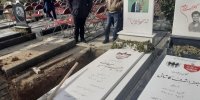 فیلم| لحظه خاکسپاری مهرداد میناوند با حضور پیشکسوتان فوتبال