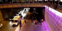 فیلم| ماجرای خودکشی دختر ۱۵ ساله گچسارانی از بالای زیرگذر+تصاویر