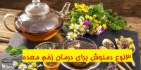 معرفی3 نوع دمنوش برای درمان زخم معده