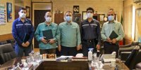 تجلیل از طراحان و مجریان پروژه کاهش مصرف الکترود گرافیتی در فولاد هرمزگان
