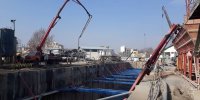 آغاز بتن‌ریزی فونداسیون اصلی محل استقرار TBM در ایستگاه کهندژ