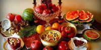 زیباترین تزئین سفره یلدا 99