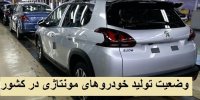 بررسی وضعیت تولید خودروهای مونتاژی 3 خودروساز بزرگ کشور