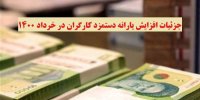 جزئیات افزایش یارانه دستمزد کارگران در خرداد 1400