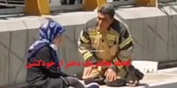 فیلم| لحظه تلاش یک آتش‌نشان برای جلوگیری از خودکشی دختر جوان
