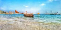 تصاویر دیدنی روز؛ از ساخت قایق با نخل تا افتتاحیه یورو ۲۰۲۰