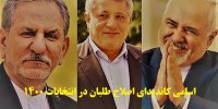 اسامی کاندیدای اصلاح طلبان در انتخابات ۱۴۰۰