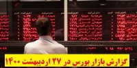 گزارش بازار بورس در 27 اردیبهشت 1400+پیش بینی روز بعد