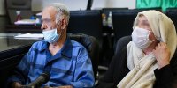 ویدیویی از اولین حضور پدر بابک خرمدین در دادسرای جنایی