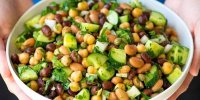 آموزش ساده سالاد لوبیا سبز رژیمی