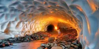 جاذبه گردشگری و دیدنی روستای لالان / تونل برفی لالون