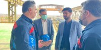 بازدید مدیر حراست شرکت سرمایه‌گذاری صندوق بازنشستگی کشوری از شرکت فولاد اکسین خوزستان