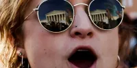 تصاویری از تظاهرات آمریکایی ها بر علیه قانون Roe v. Wade (قانون سقط جنین)