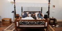 تصاویر معترضان سریلانکا در کاخ ریاست جمهوری