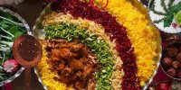 طرز تهیه مرصع پلو خوشمزه و مجلسی + عکس