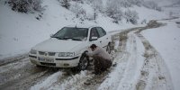 ممنوعیت تردد خودروهای بدون زنجیر چرخ در جاده های شمال
