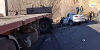 شاخ به شاخ مرگبار تریلی با پژو ۲۰۶ در محور میانه تبریز
