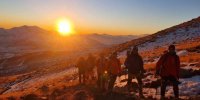 نجات کوهنورد مصدوم از ضلع جنوبی قله دماوند