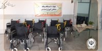 دانش‌آموزان کم‌توان زاهدانی با ویلچرهای اهدایی بانک سپه به مدرسه رفتند