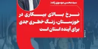 نرخ بالای بیکاری در خوزستان، زنگ خطری جدی برای آینده استان است