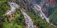 ترافیک سنگین در آزاد راه تهران - شمال و فیروزکوه