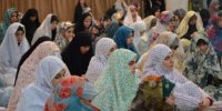 حضور ۳۲۰ دانشجوی دختر دانشگاه تبریز در مراسم معنوی اعتکاف