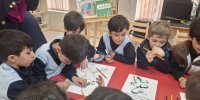 کودکان در مرکز شماره یک کانون پرورش اردبیل مفاهیم صلح و دوستی را اموختند