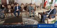 دیدار مدیر آسایشگاه خیریه کهریزک البرز با استاندار استان البرز