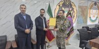دیدار معاون منابع انسانی و امور اجتماعی شرکت فولاد خوزستان با فرمانده پدافند هوایی منطقه جنوب غرب کشور 