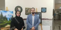 برگزاری اولین نمایشگاه هنرهای تجسمی در شهرستان صحنه