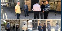 بازدید رئیس کمیسیون عمران شورای اسلامی شهر از روند اجرای پروژه عمرانی بازارچه نارنج