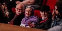 ژاله علو و جمشید مشایخی در اختتامیه یک رویداد سینمایی