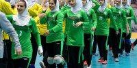 دیدار تیم های هندبال بانوان فولاد مبارکه سپاهان و ذوب آهن اصفهان