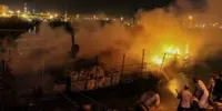 آتش سوزی در اسکله بندر عامری تنگستان/ چهار شناور در آتش سوختند
