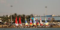 مسابقات قایق های بادبانی نیروی دریایی سپاه در بندرعباس