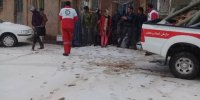امدادرسانی به ۸ خانوار قاینی گرفتار در برف