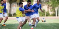 تمرین آبی پوشان با حضور میلیچ و بازیگر سینما برگزار شد