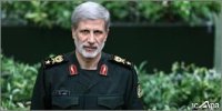 تشکر رئیس مجلس از امیرحاتمی که با لباس سبز سپاه در مجلس حاضر شد