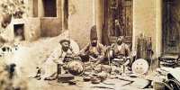 تصویری از عتیقه‌فروشان تجریش در دوره قاجار