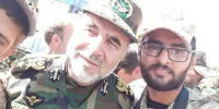 سلفی سرباز و فرمانده در موکب اربعینی ارتش/عکس