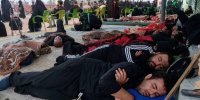 تصویری از فرزند سیدحسن نصرالله در موکب اربعین
